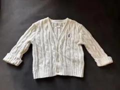 Ralph Lauren ホワイトカーディガン 6M