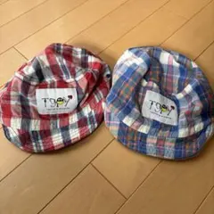 チャオパニックティピー　チェック柄キッズ帽のサムネイル
