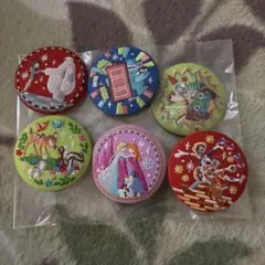 Disney Characters 刺繍缶バッジビスケット 2 まとめ売り