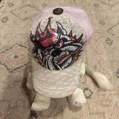 エドハーディー Ed Hardy スワロフスキー 刺繍キャップ ピンクのサムネイル