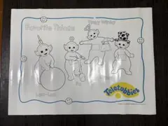 超希少 90s テレタビーズ 特大ぬりえポスター 미사용