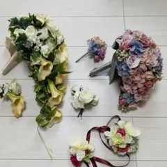 結婚式ブーケ7点セット売り