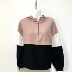 訳あり格安◆ZARAハーフジップパーカー