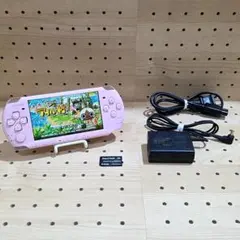 動作品/点検・整備済み psp3000 本体 ブロッサム・ピンク（付属品あり）①