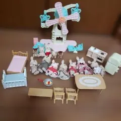 シルバニアファミリー お花の風車とお人形セット