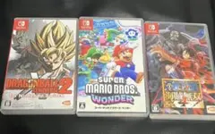 【Switch3枚セット】マリオワンダー / 海賊無双4 / ゼノバース2