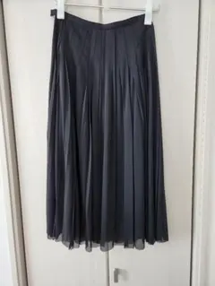 LOULOUWILLOUGHBY グロッシーサテンプリーツスカートルルウィルビーのサムネイル