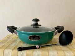 YUMI KATSURA 24cm 両手鍋 ガラス蓋付き オレンジ ガス火専用 - メルカリ