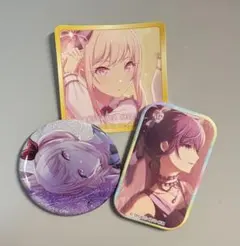 暁山瑞希・朝比奈まふゆ 缶バッチ、シール