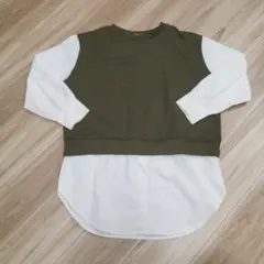 値下げ　OLIVE des OLIVE レイヤード長袖チュニックのサムネイル