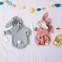 卯年準備SALE♡ウサ耳ロンパース