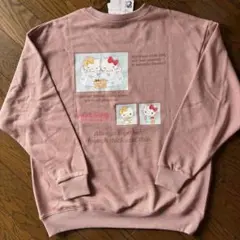 【新品】ハローキティ 50周年 バックプリント トレーナー Mサイズ