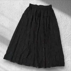 ​新品 ドゥクラッセ DoCLASSE ドット柄フレアスカート S