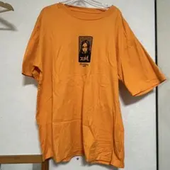 x-girl オレンジ Tシャツ XL ダンス ストリート y2k