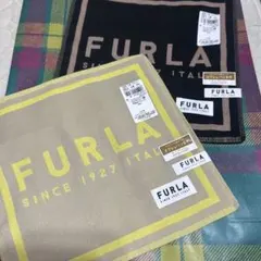 【新品未使用】FURLA ガーゼハンカチ　２枚セット