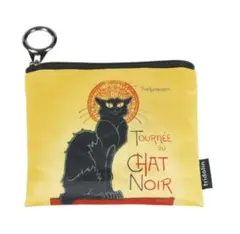 スタンランTournée du Chat noir黒猫のミニポーチ、アートグッズ