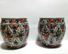 中国製装飾用磁器　 2個セット