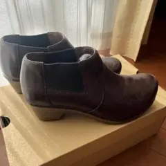 ダークブラウン サイドゴアブーツ レザー