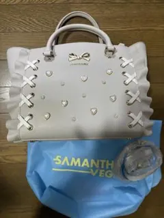 新品未使用♡サマンサベガ　ビジューフラッターミニ　グレー