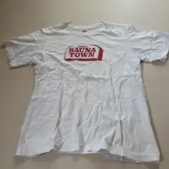 SAUNA TOWN プリントTシャツ ホワイト