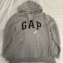 old gap 00s パーカーダメージ加工