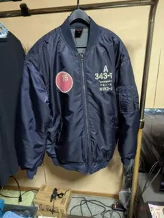 和柄カジュアル工房 京都壬生堂 MA-1 紫電 零戦 大日本帝国陸海軍 XL 