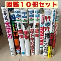 図鑑　7冊セット　昆虫　動物　カブトムシ　恐竜　宇宙　百科のサムネイル