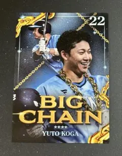 非売品　西武ライオンズ ビッグチェーンネックレス　カード　古賀悠斗