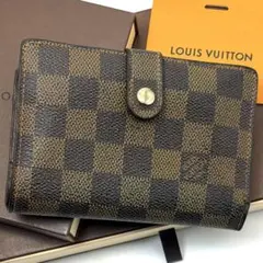 ルイヴィトン ダミエ ポルトモネ ビエ カルトクレディ 3つ折り財布