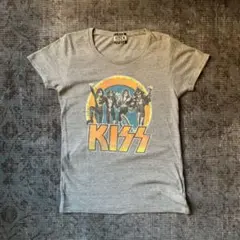 希少 KISS バンド Tシャツ プリント フェード ツラ抜群 Y2K 古着