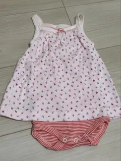 PETIT BATEAU 花柄ロンパース 3m