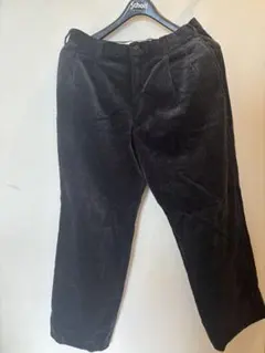 黒 コーデュロイ ストレートパンツ ウエスト82