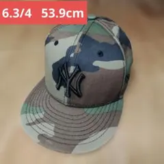 NEWERA キッズ 6.3/4 53.9cm ヤンキース 迷彩柄 ニューエラ