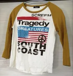 Y2K グランジ 平成ギャル ロンT 七分袖古着 00s 90s