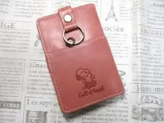 訳あり 新品 キーケース レディース スヌーピー ブランド 本革 可愛いピンク
