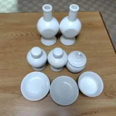 白い陶器 神具セット