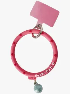 スマホストラップ 手首 シリコン おしゃれ かわいい　ピンク　付けやすい