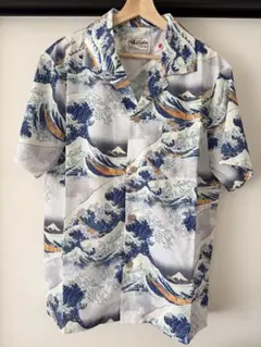 新品♪ TOYOBO 東洋紡エステル 昭和レトロなプリントの半袖シャツ 
