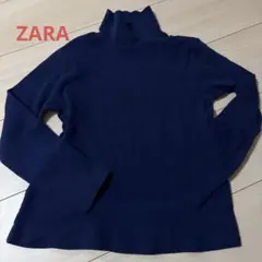 美品！ZARA ネイビー　タートルトップス　サイズ128