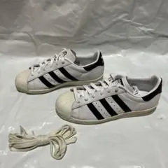 ほぼ新品 アディダス adidas スーパースター82 24.5cm 白黒