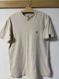 【即日発送】グラミチ　半袖Tシャツ ワンポイント刺繍 ベージュのサムネイル