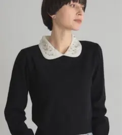 【新品未使用】&.NOSTALGIA ビジューカラーニット