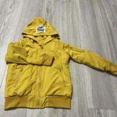 イエロー フード付きジャケット