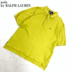 LA7614 ポロバイラルフローレン コットン 半袖ポロシャツ マスタード L