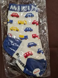 ミキハウス　車柄キッズ靴下 11-13cm