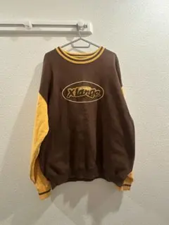 XLARGE トレーナー　ブラウン/イエロー Mサイズ ラージ スウェット