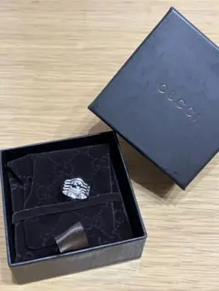 GUCCI グッチ ダブルGロゴ シルバーリング　10号
