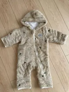 SLAP SLIP BABY恐竜刺しゅう総柄 ボアバギーオール(70〜80cm)