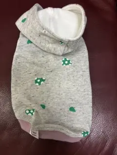 美品！ペット用パーカー きのこ柄　小型犬　子犬　フードつき　ペット服