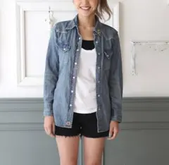 定価2.9万 美品 レミレリーフ ビームス別注 ビンテージ加工 デニムシャツ